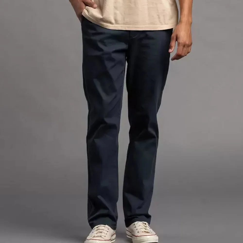 NWOT RSQ Mens New York slim straight chino pant in washed navy stretch 32x30 - Picture 1 of 8